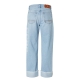 Relaxed laser denim trousers