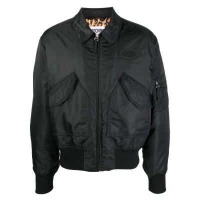 Bomber jacket with applications