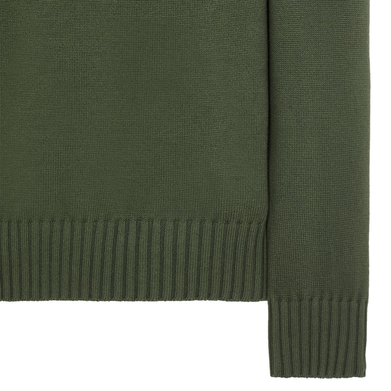 Crew-neck sweater in winter cotton