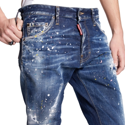 DARK SPOTTED WASH COOL GUY JEANS