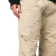 Trousers with cropped distressed effect