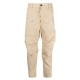 Trousers with cropped distressed effect