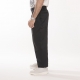 Baggy trousers in nylon blend twill with pleats and ribs