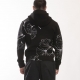 Hooded sweatshirt in scuba fabric with all-over nature print
