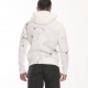 Hooded sweatshirt in scuba fabric with all-over nature print